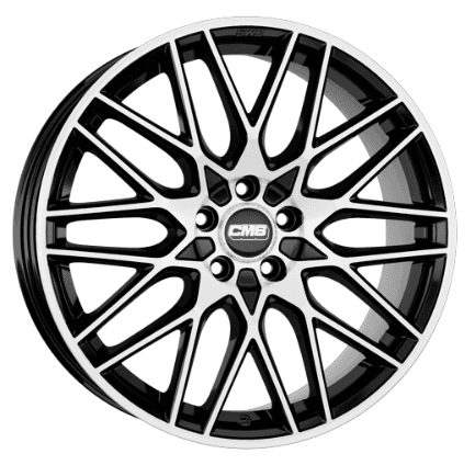 CMS 7.5x18 5/120 ET45 72.5 CMS C25 Black Polish - 8/5R18