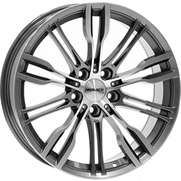 MONACO WHEELS 9.0X19 MONACO GP8 ANTH/POL 5/120 ET20 CH72.6 - 9/5R19