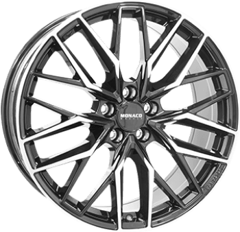 9,5X21 MONACO WHEELS GPX BLACK POL 5/112 ET36 CH66,5