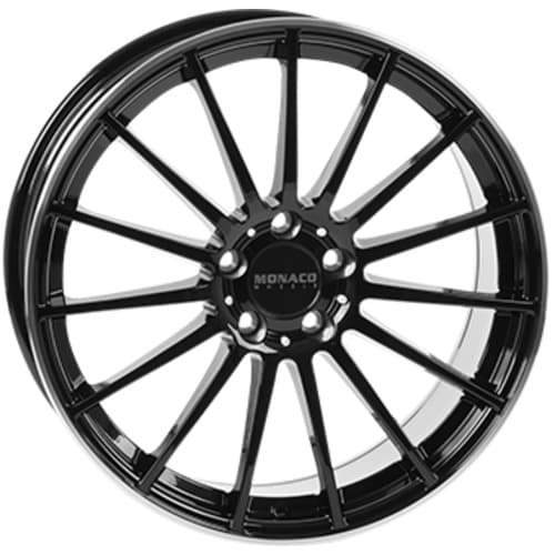 MONACO WHEELS 8,0X18 5/112 ET35 CH66,5 MW MC1 Black Lip Poli - 8/5R18