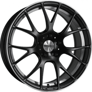 8.5X19 MONACO MIRABEAU MATT BLK/POL 5/114.3 ET40 73.1
